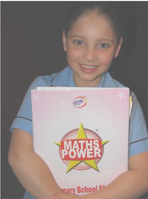Shayla with her Maths Power.